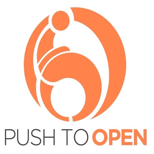 PUSH TO OPEN logo